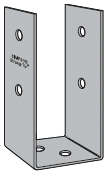 Post bracket for concrete peer or wood base